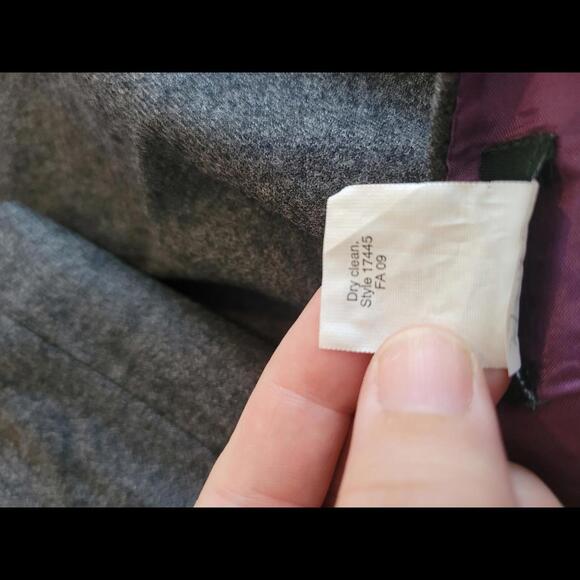 J Crew size 10 grey gathered front wool mini skirt - Picture 4 of 4